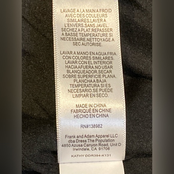 NWT Dress the Population Blue Green Kathy Metallic Stripe Dress - Sz M - Picture 9 of 10